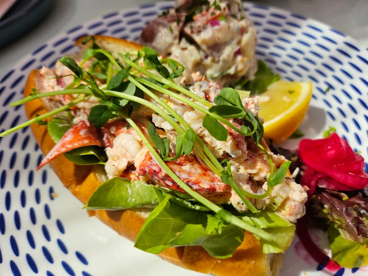 Lobster Roll with Potato Salad