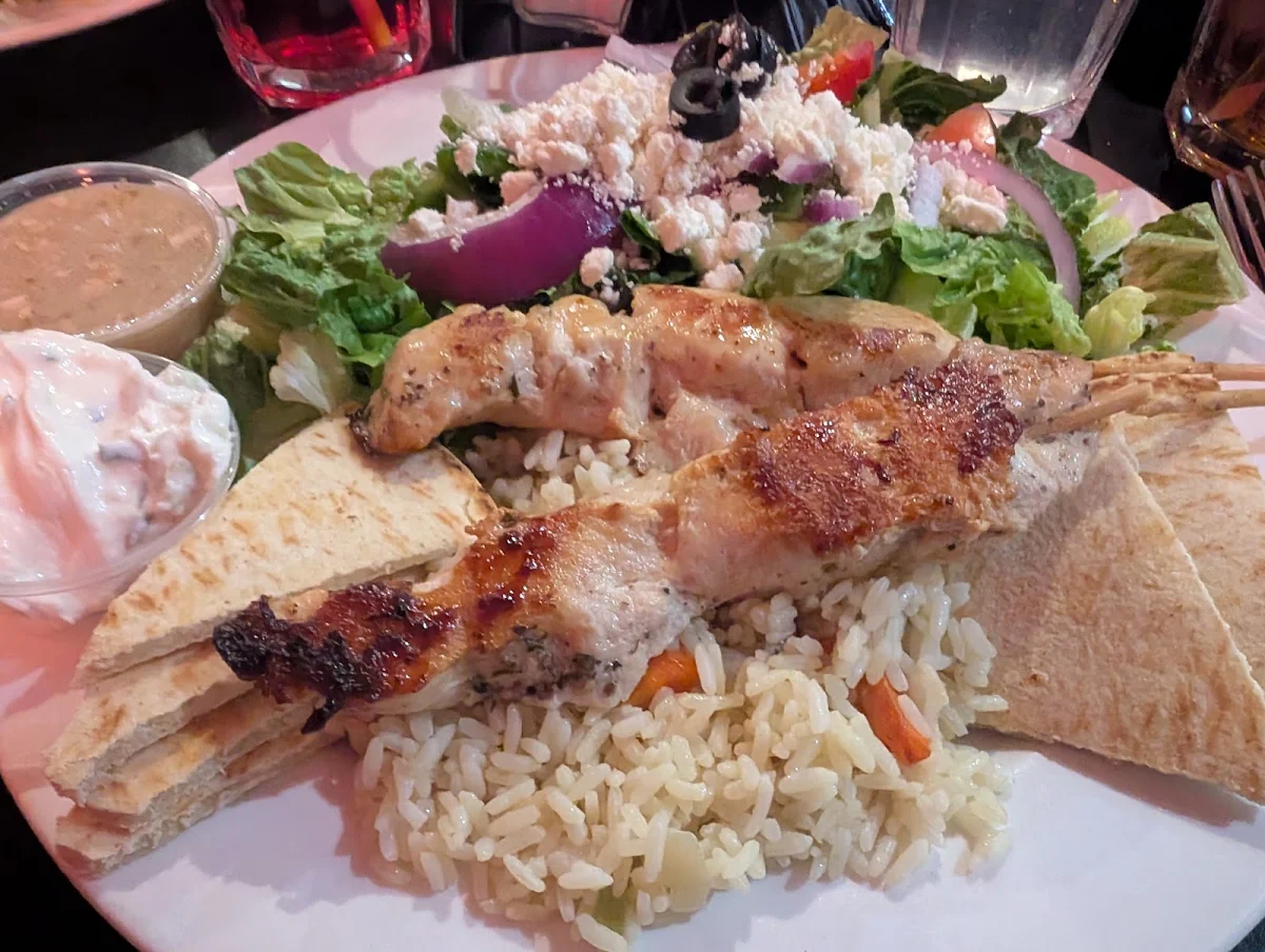 Chicken Souvlaki Meal