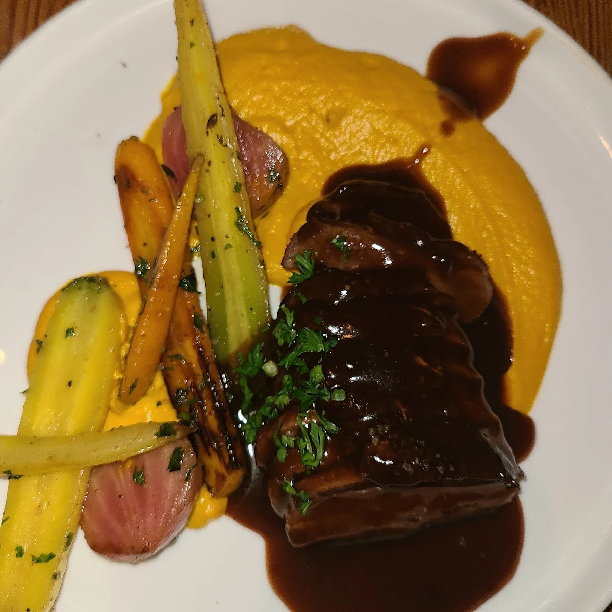 Duck Breast with Yam Puree