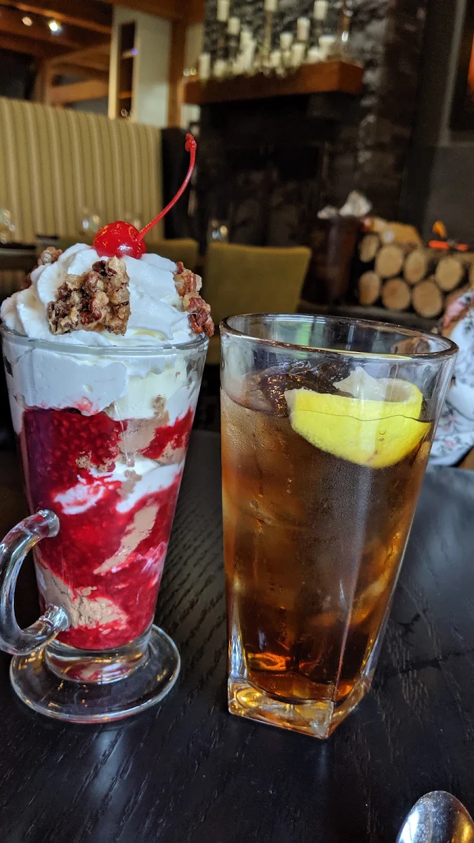 Raspberry and Chocolate Sundae