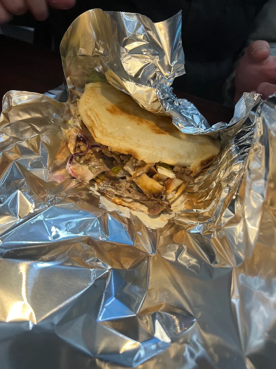 Beef and Chicken Shawarma Wrap