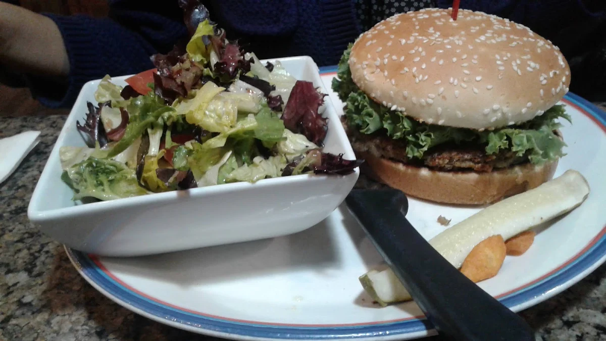 Burger and Salad