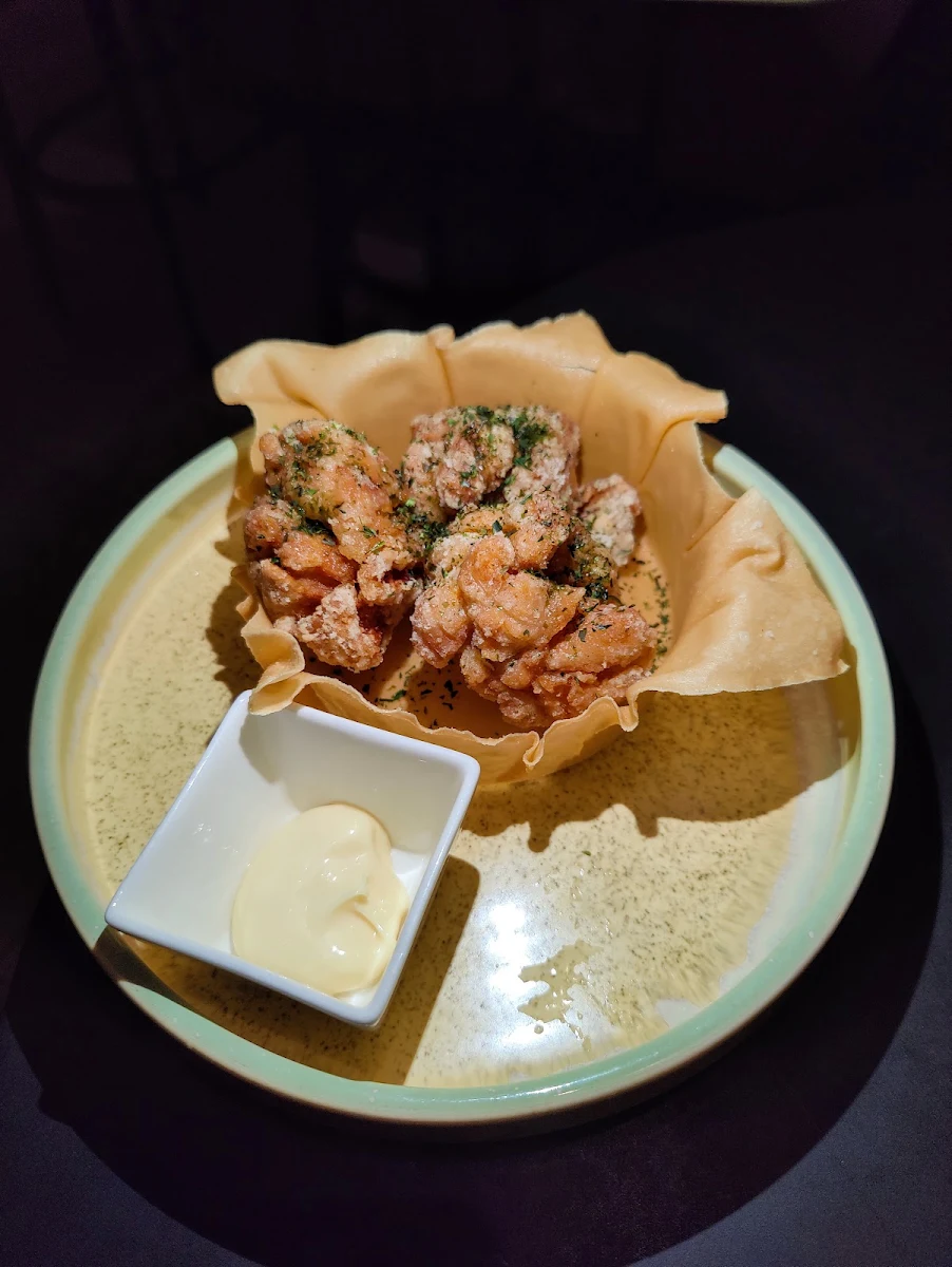 Karaage Japanese Fried Chicken with Aonori Seaweed