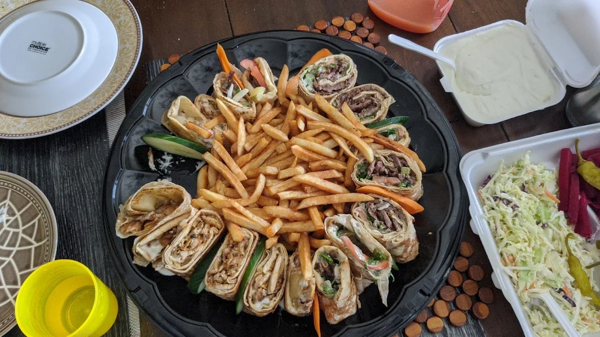 Family Meal Mixed Lamb and Chicken Wraps