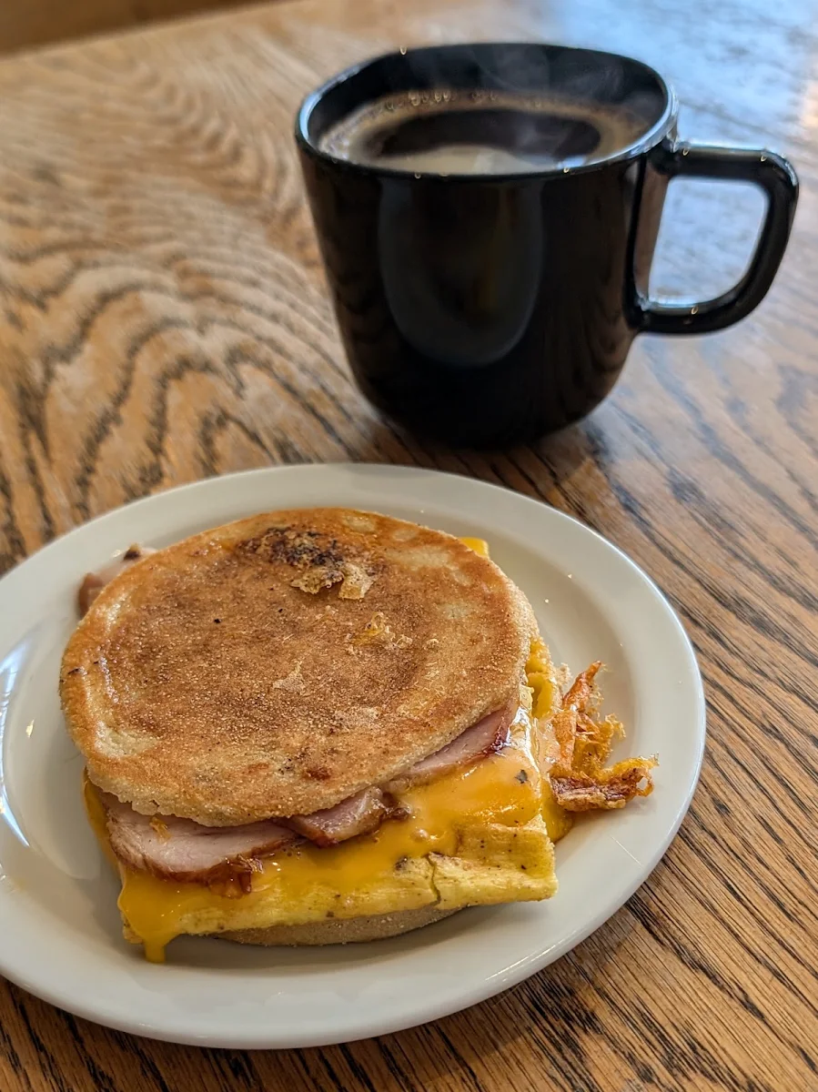 Peameal Bacon Breakfast Sandwich