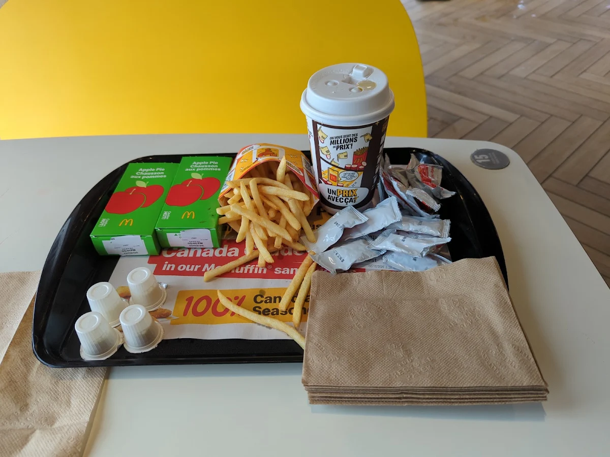 Coffee Apple Pie and French Fries