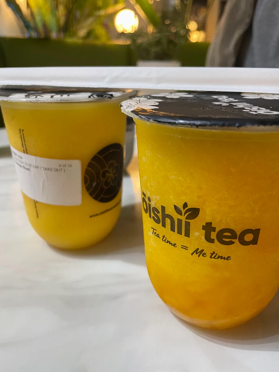 Oishii Pudding Mango Boba