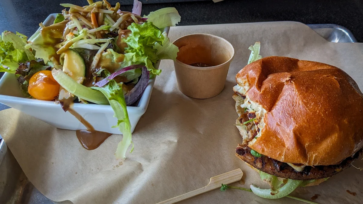 Black Bean and Portobello Mushroom Burger