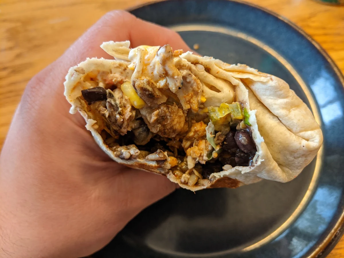 Regular Jerk Chicken Burrito