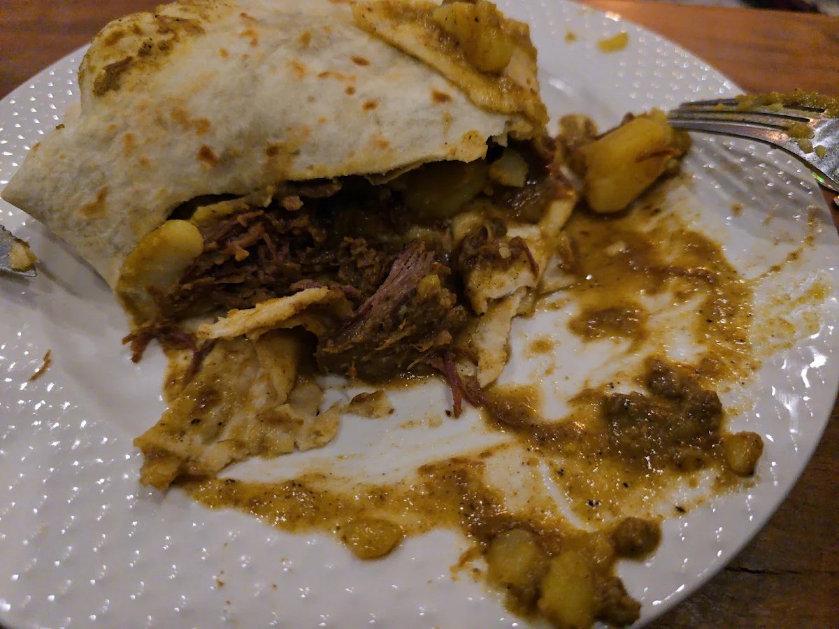 Curry Beef Roti
