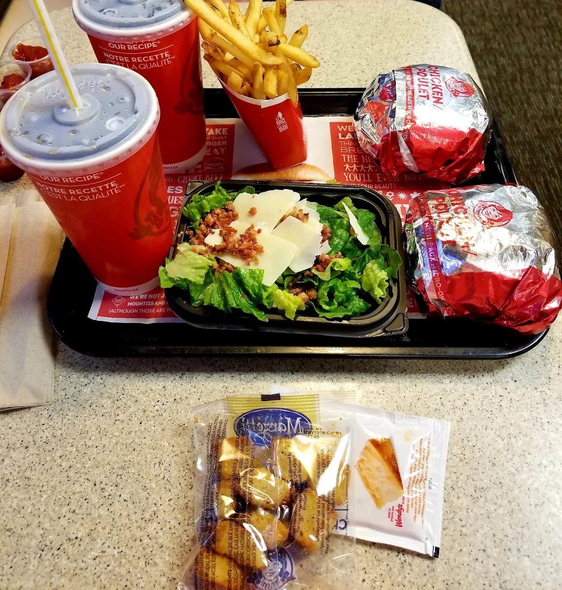 Chicken Sandwich Combo Salad Dressing