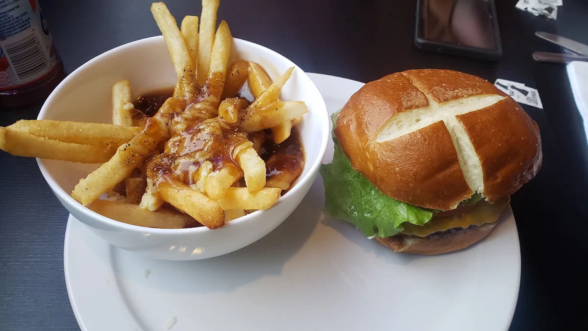 Loaded Cheese Burger & Poutine
