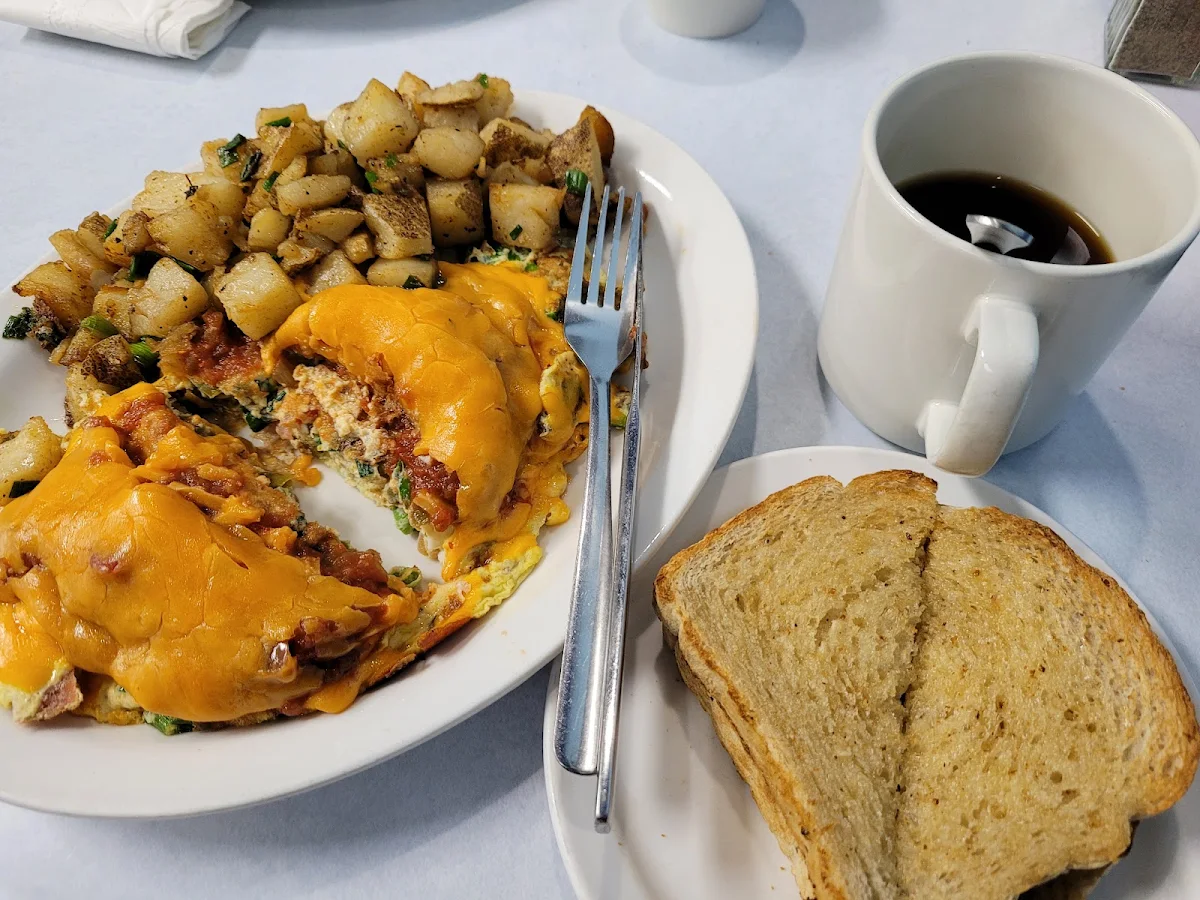 Mexican Omelette with Grilled Fries