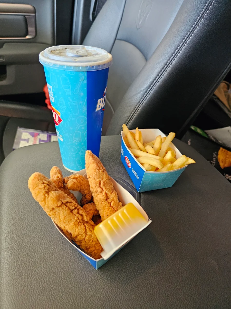 4 Chicken Strip Basket of Fries