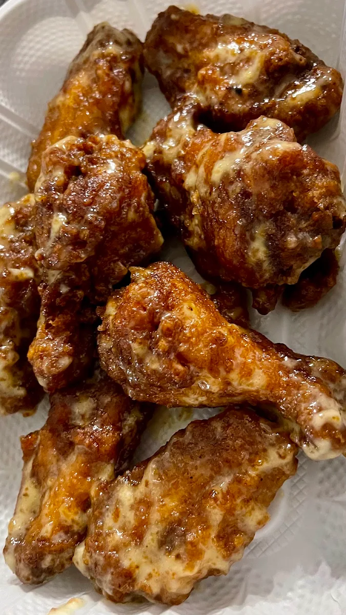Original Smoked Chicken Wings and Fries