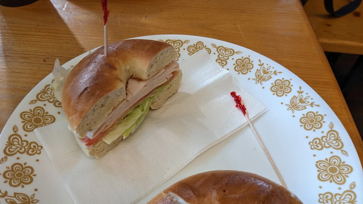 Chicken Sandwich on Plain Bagel