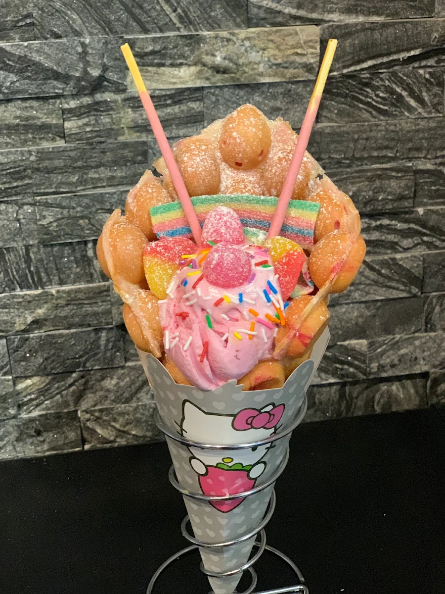 Dessert Crepes and Bubble Waffle