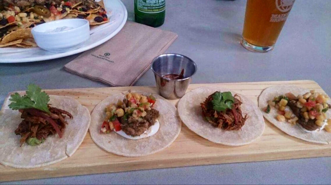 Tacos, Main Street Brewing Co.