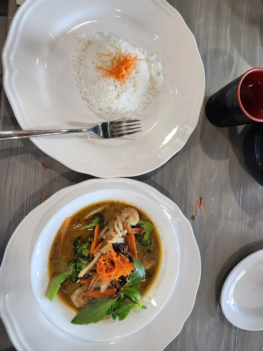 Green Curry Thai Sauce Shrimp