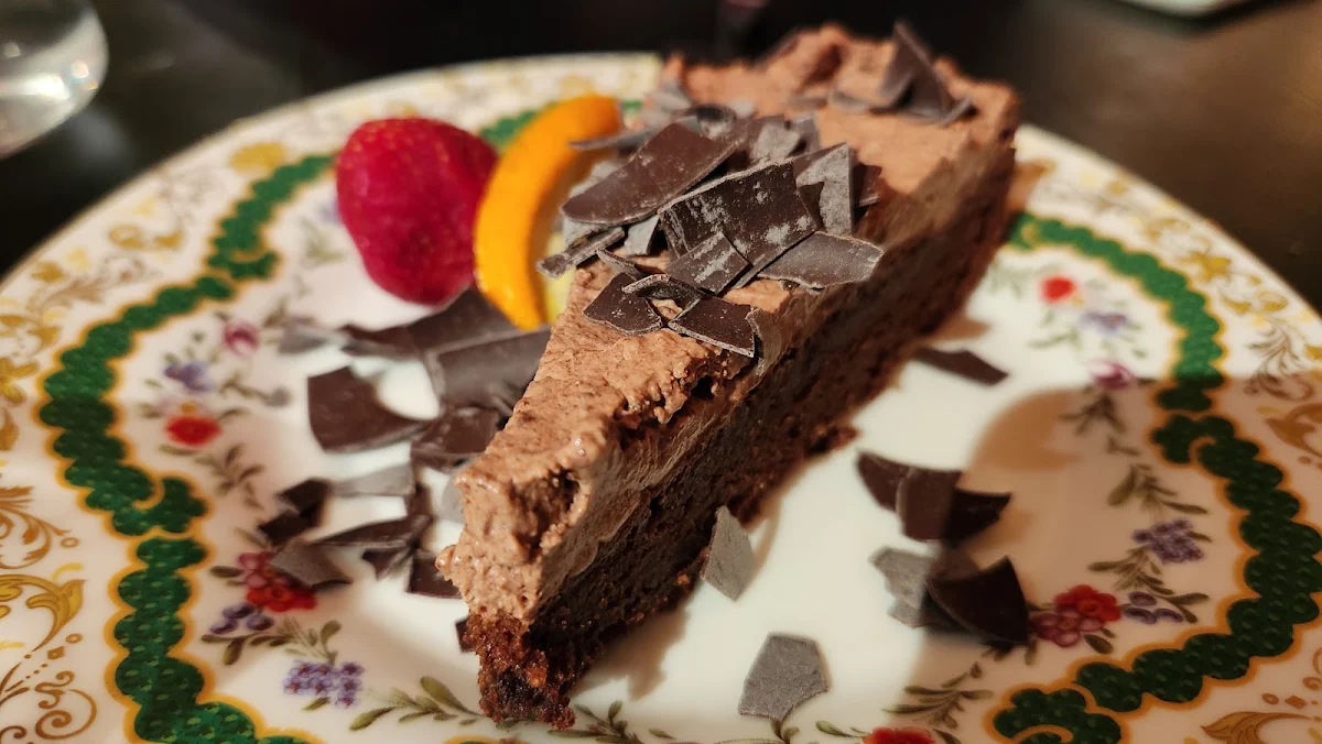 Orange Truffle Cake Slice