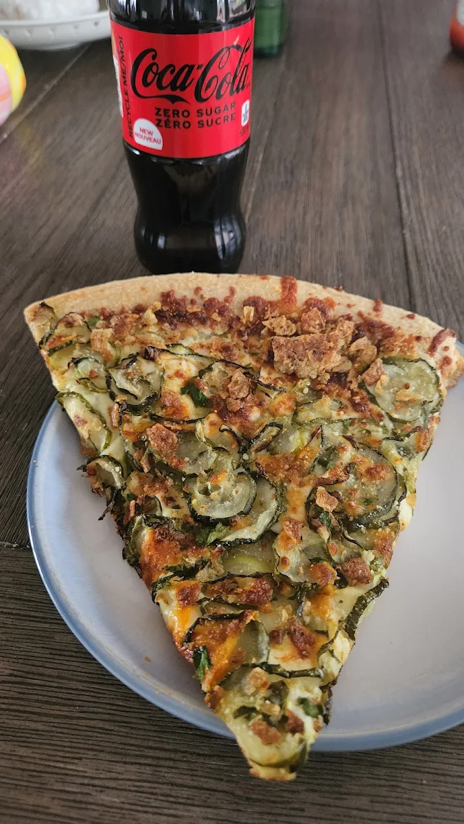 Dill Pickle Pizza Slice