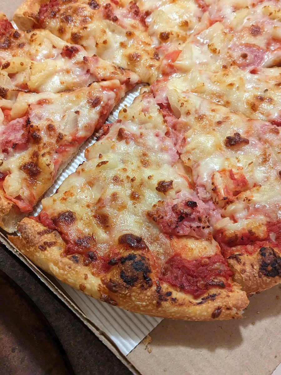 Large Hawaiian Pizza Slice