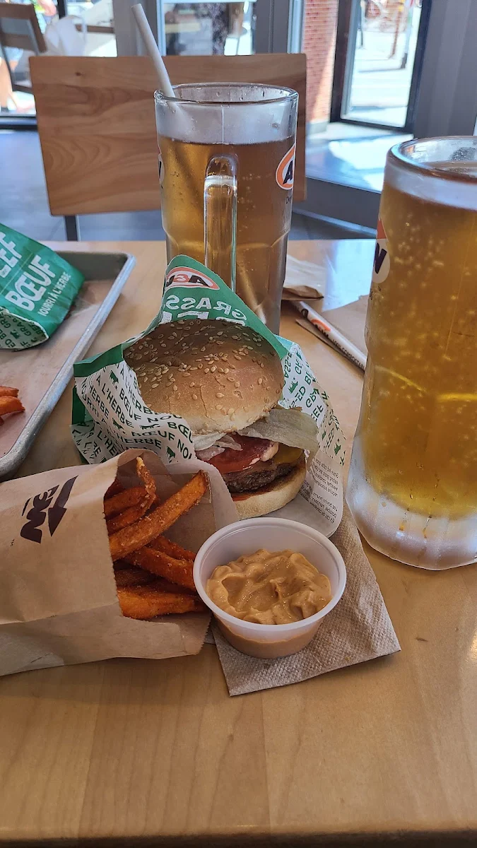 Burger Maman Et Frites Au Patates Douce