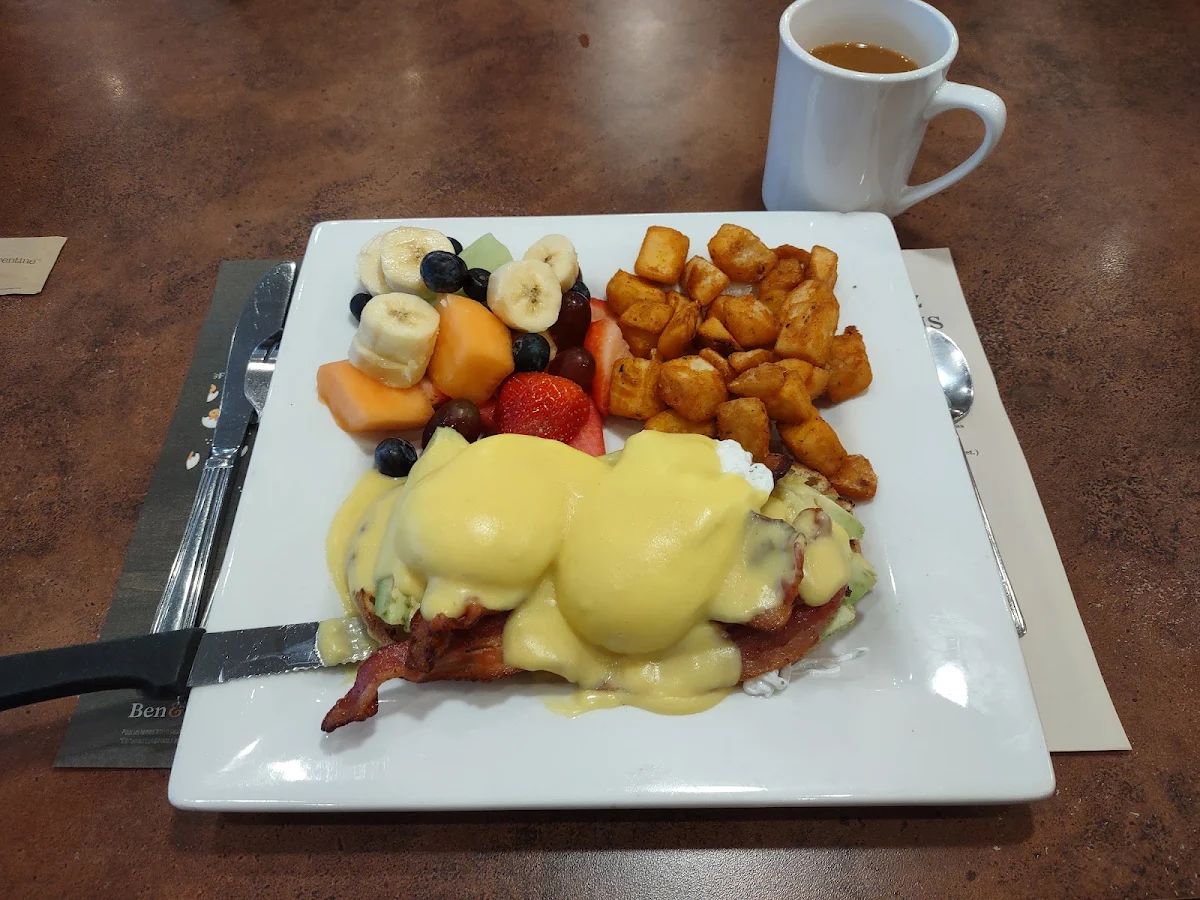 Eggs Benedict Avocado Bacon