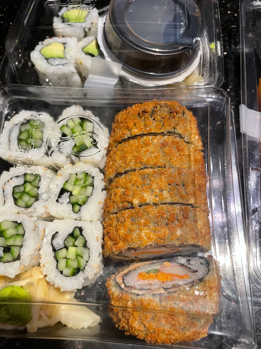 Cucumber Roll and Dragon Eye Roll