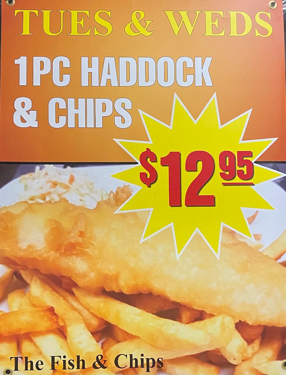 Fish and Chips Sign
