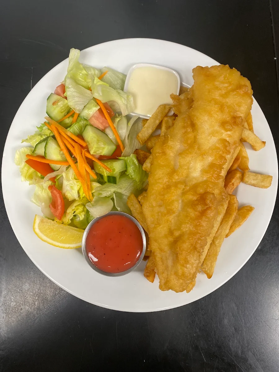 Haddock and Chips and House Salad
