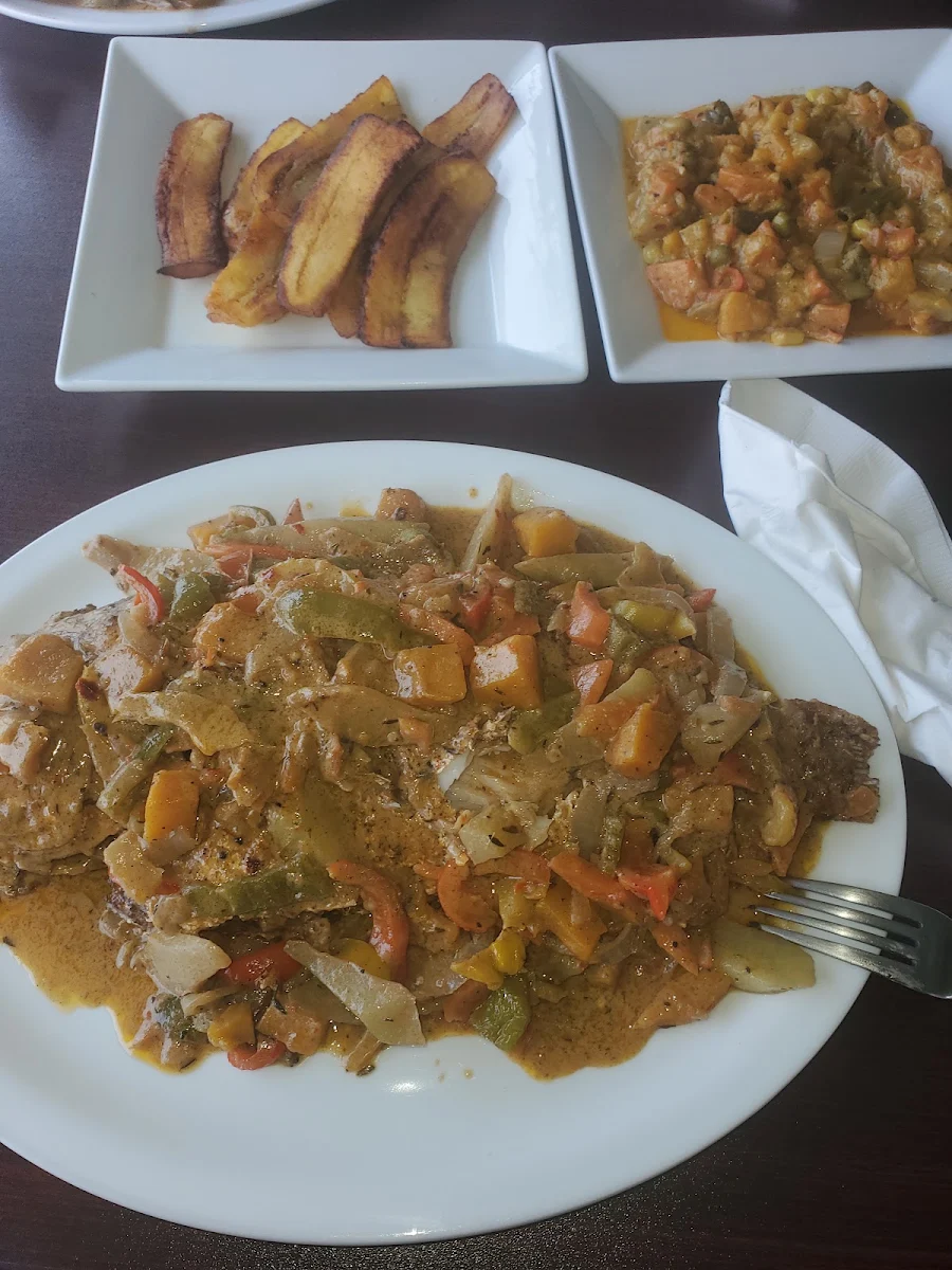 Steam Fish and Plantain on the Side