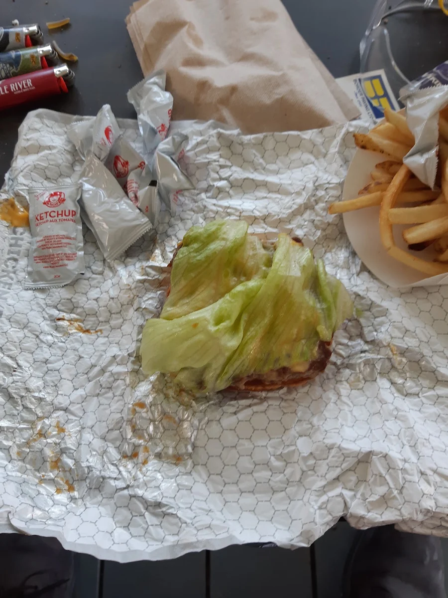 Single Cheeseburger That They Forgot Half the Bun