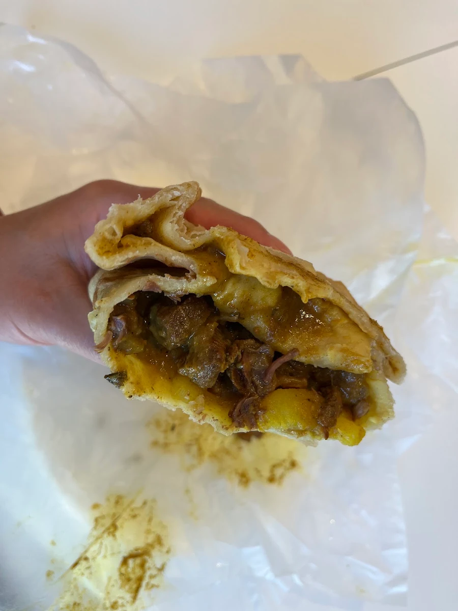 Beef Curry Roti