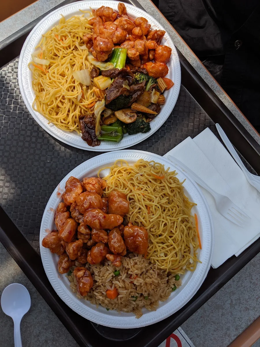 Chow Mein and Sweet Sour Chicken