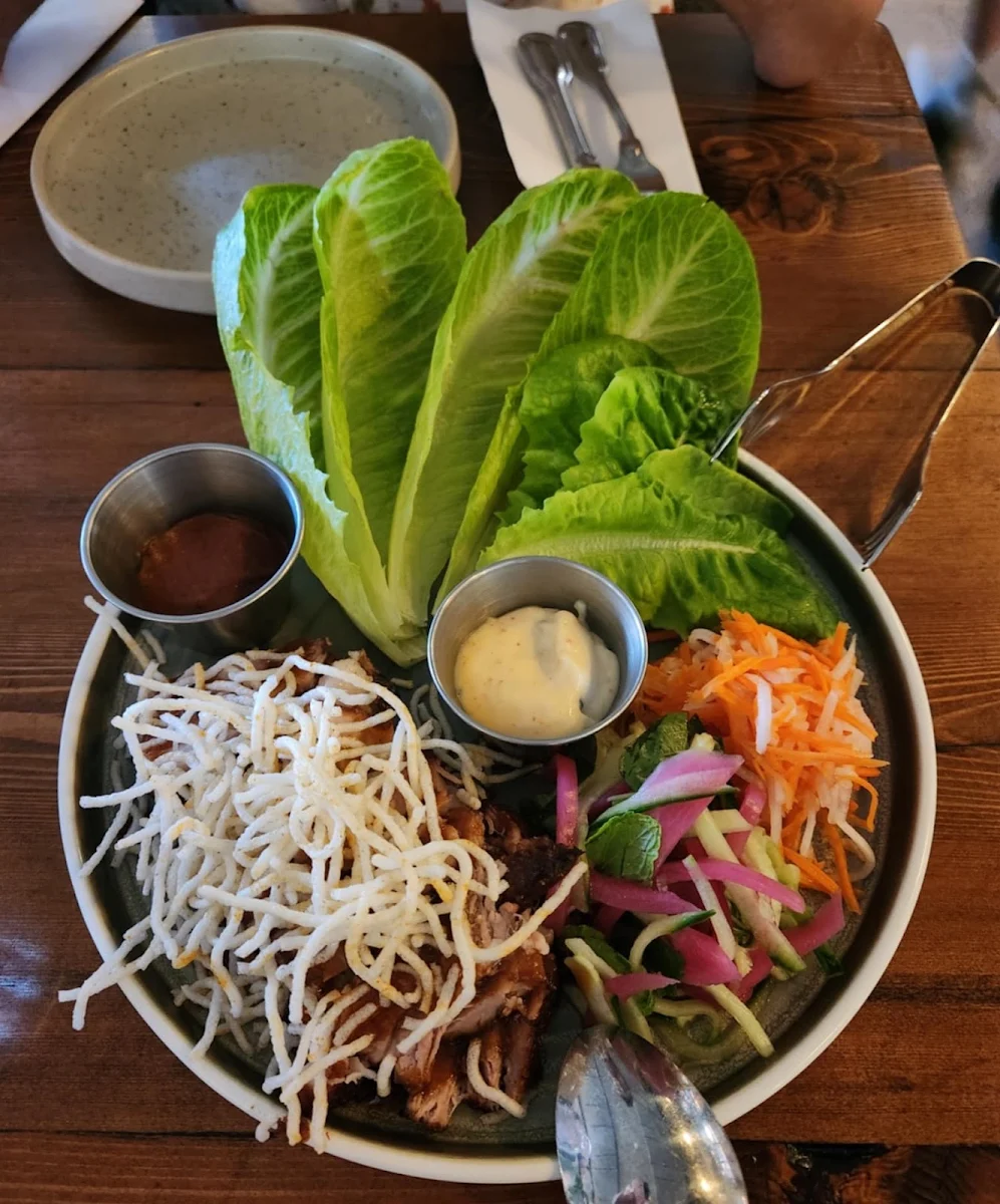 Char Siu Pork Belly Lettuce Wraps