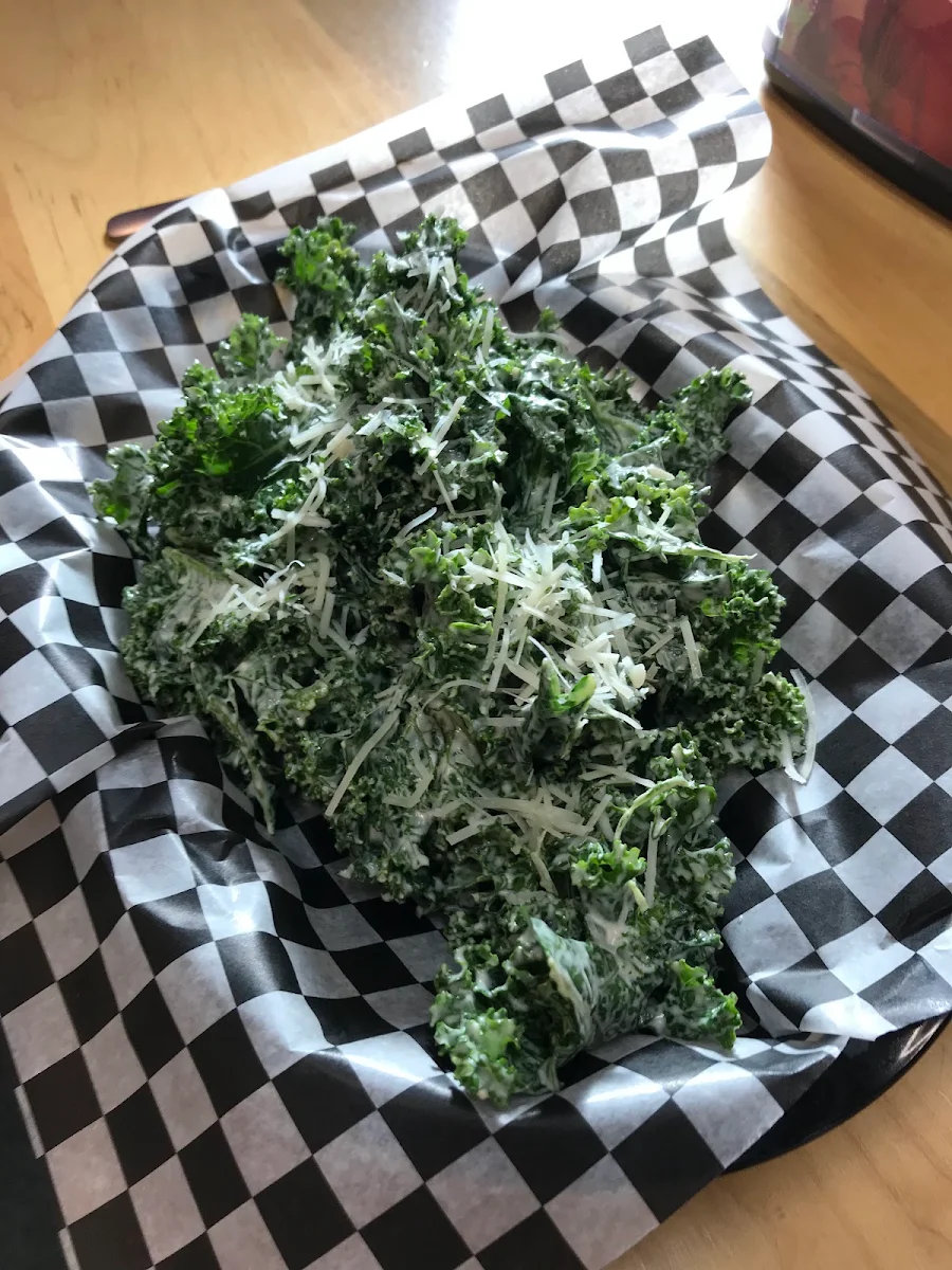 Kale Caesar Salad, Deadbeetz Burgers