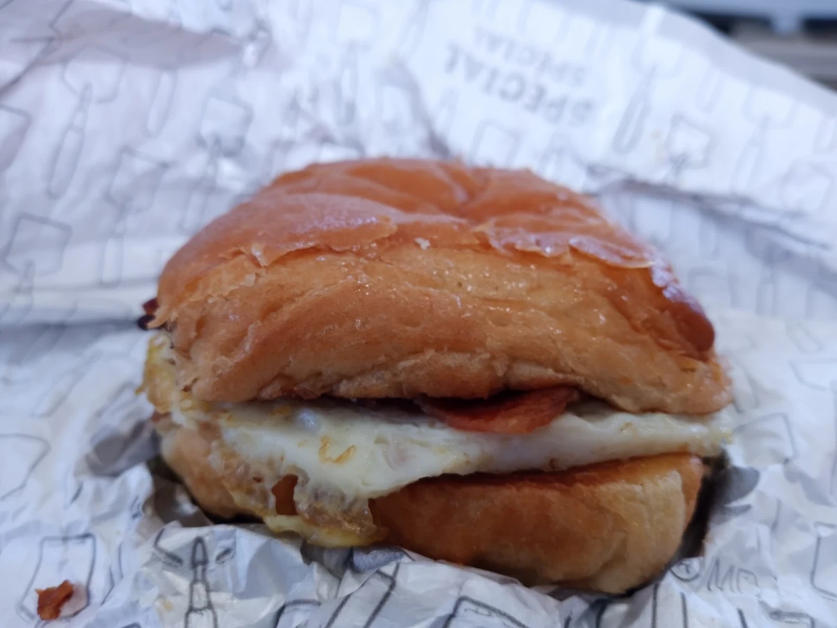 Bacon Egg and Swiss Croissant