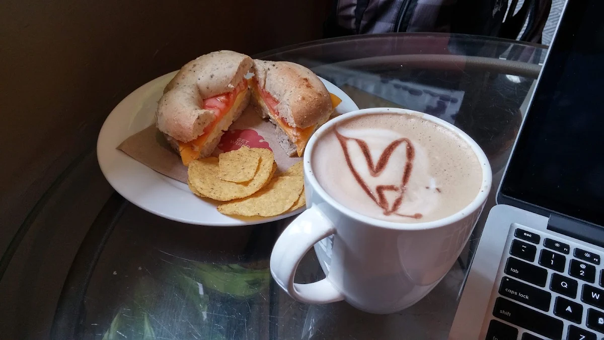 Bagel with Egg and Milky Way