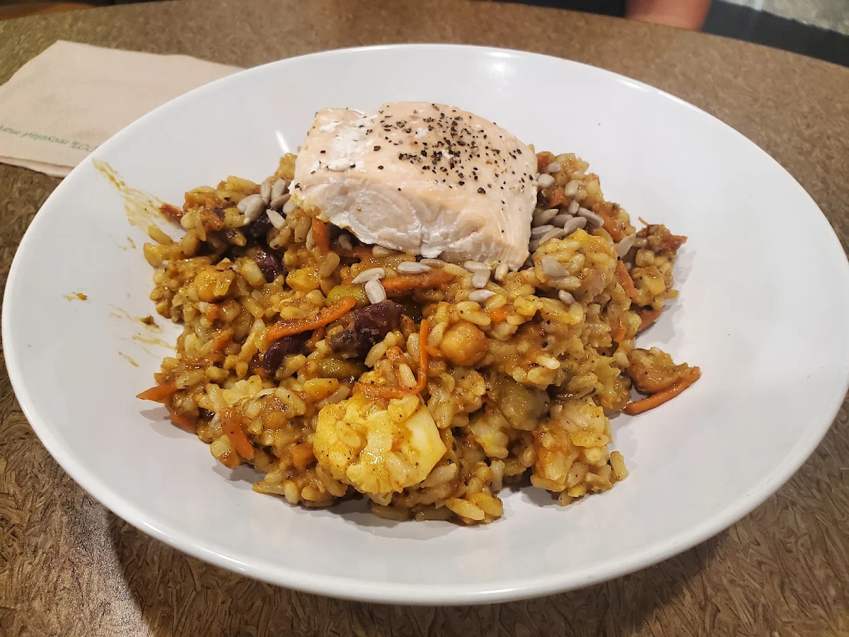 Jerk Bowl with Salmon Bowl