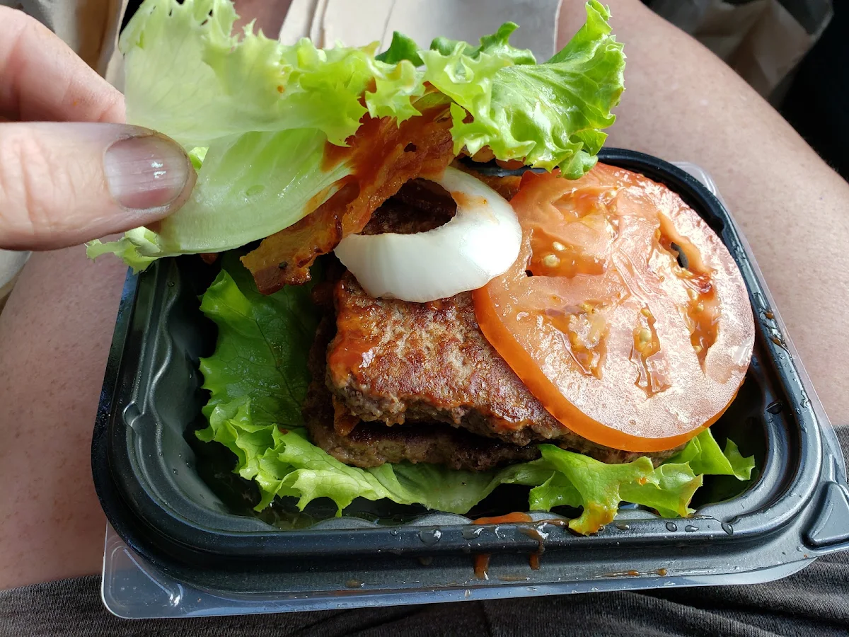 Letus Wrapped Bacon Burger