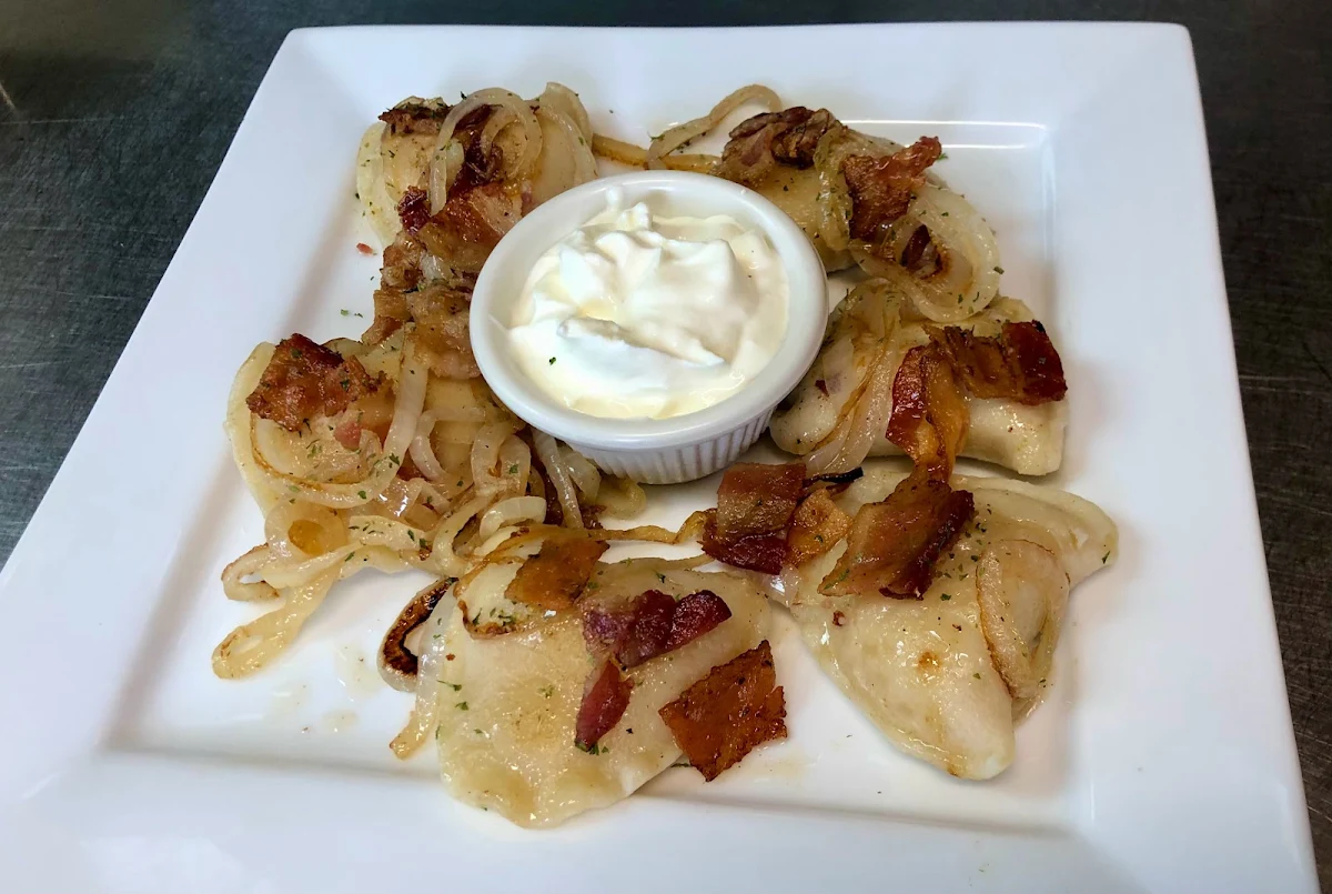 Perogies w Sour Cream