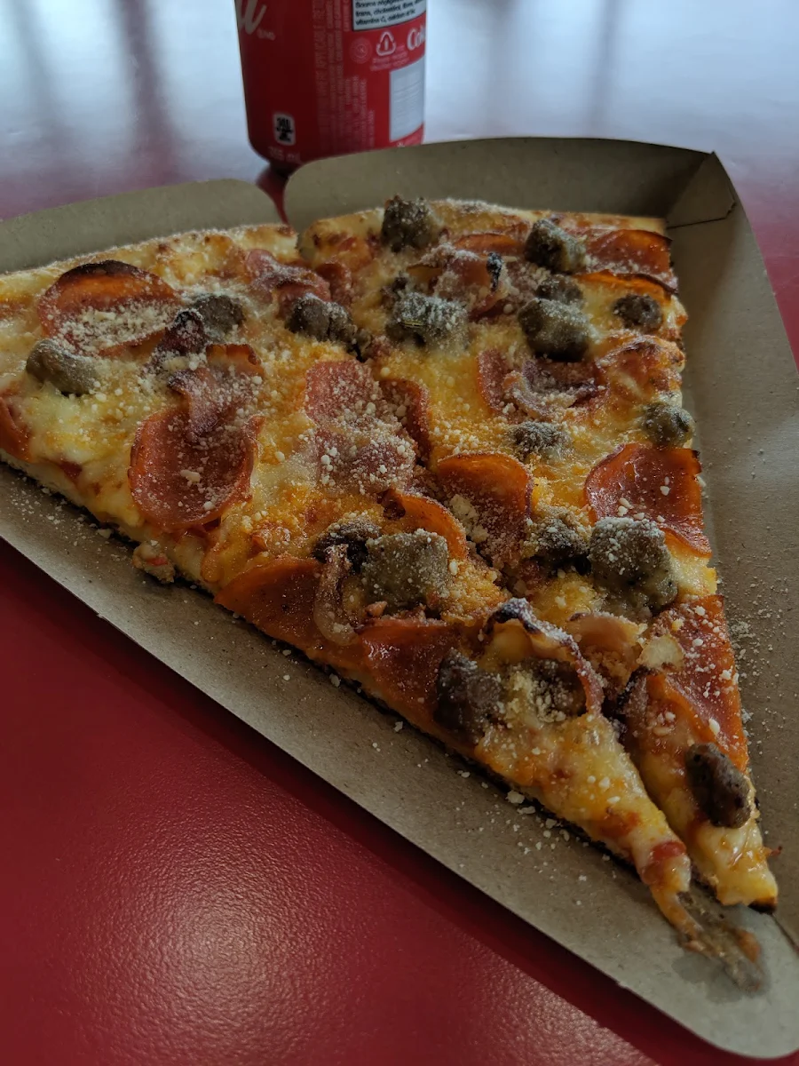 Meatball Pizza Slice