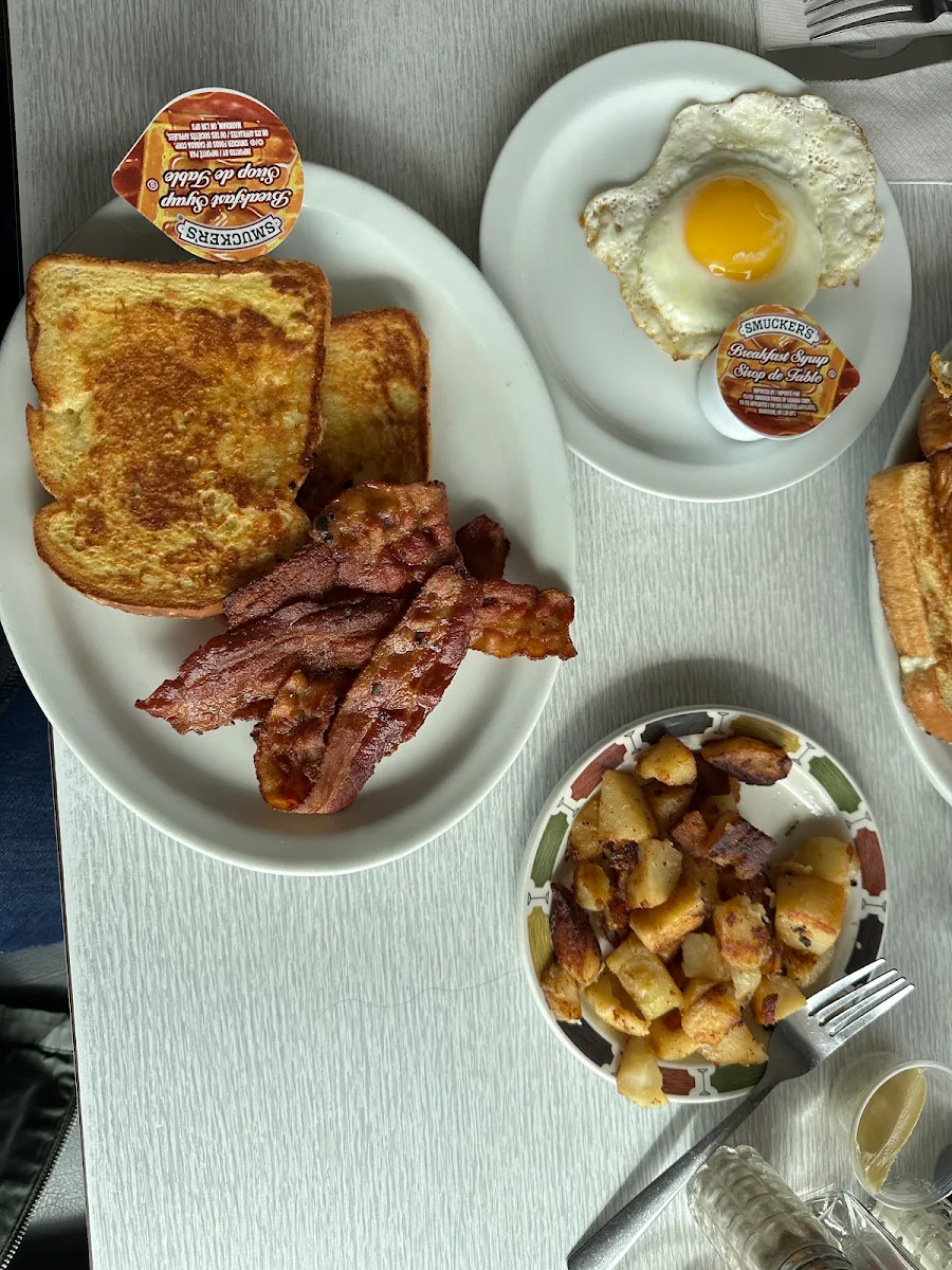 French Toast & Bacon Ham or Sausage