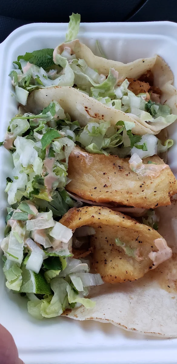 Fish Tacos, Molcajete