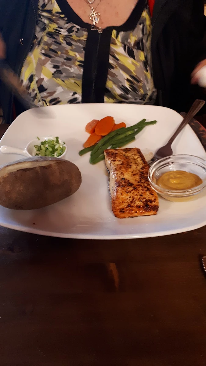 Salmon with Baked Potato