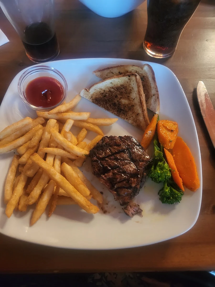 Steak Sandwich and Fries