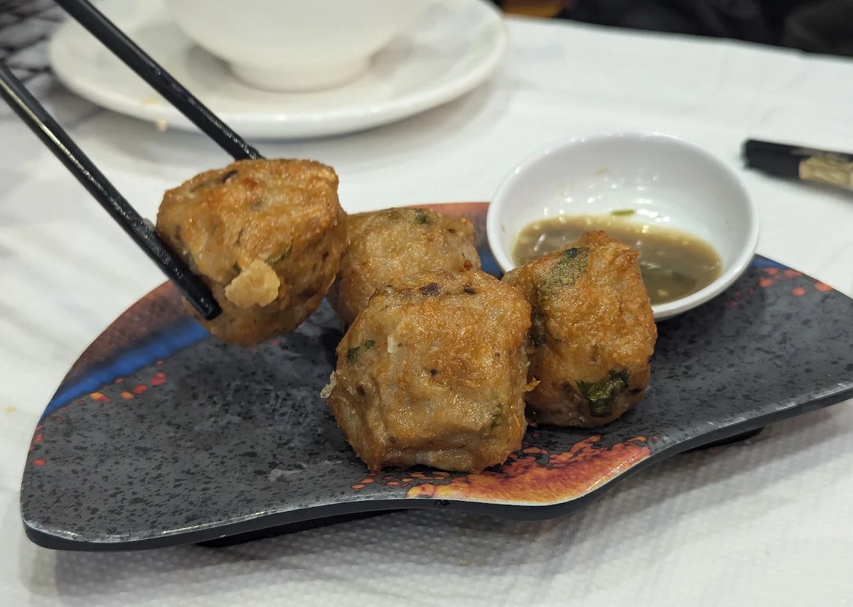 Deep Fried Fish Ball with Clam Sauce
