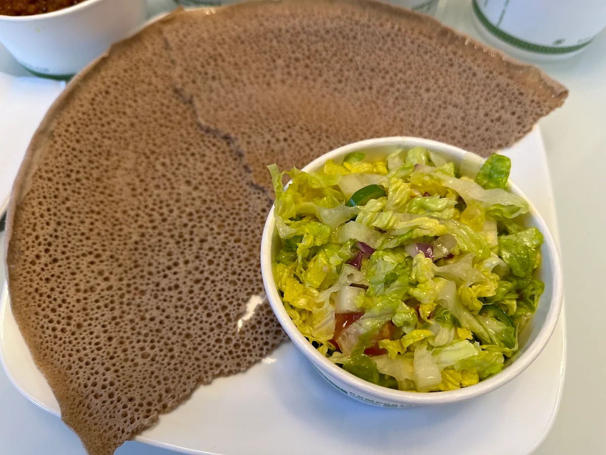 Injera and Salad