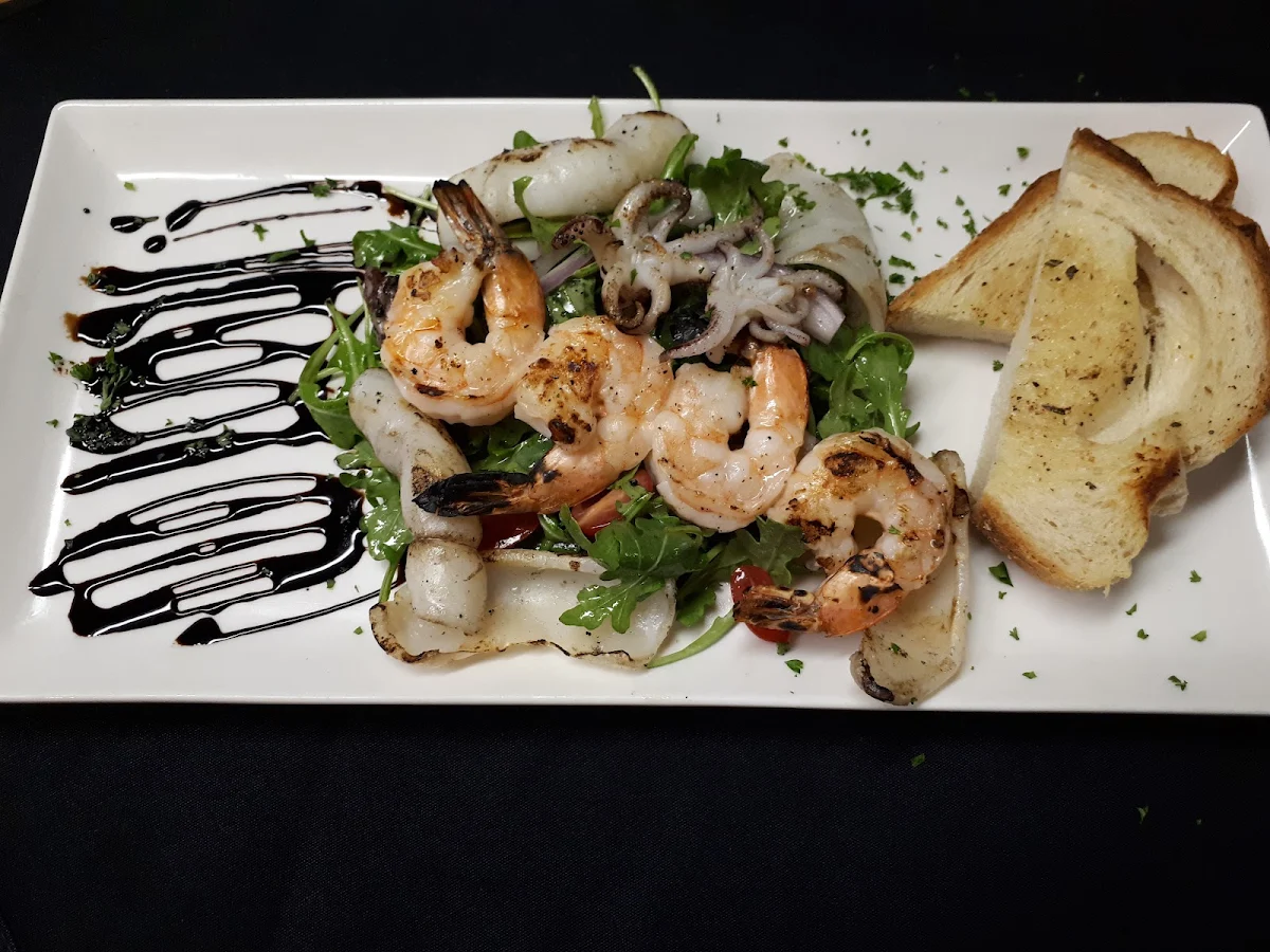 Grilled Shrimp and Breaded Calamari
